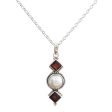 Red Guardians Garnet & Pearl Necklace Discount