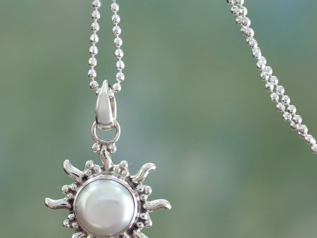 Quiet Sun Pearl Sterling Silver Necklace Fashion