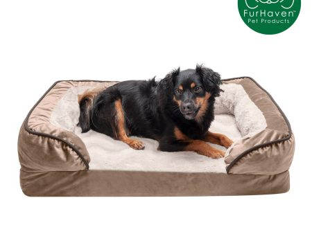 Velvet Waves Sofa-Style Couch Pet Bed Hot on Sale