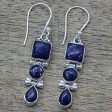 Royal Glamour Lapis Lazuli Drop Earrings Fashion