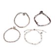 Maya Highlands Unisex Beige Macrame Bracelets (Set of 4) Sale