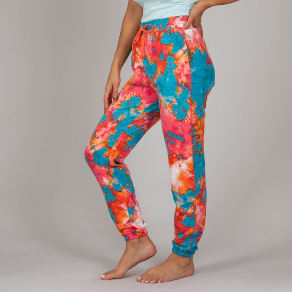 Tie-Dye Cuffed Sweatpants Online Hot Sale