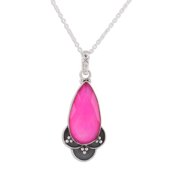 Royal Radiance Chalcedony Silver Necklace Hot on Sale