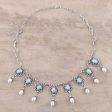 Ocean Halo Freshwater Pearl Necklace Cheap