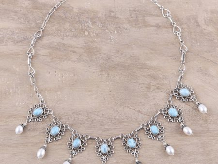 Ocean Halo Freshwater Pearl Necklace Cheap