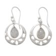 Simply Ravishing Moonstone Dangle Earrings on Sale