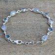 Misty Sky Moonstone & Topaz Link Bracelet Online