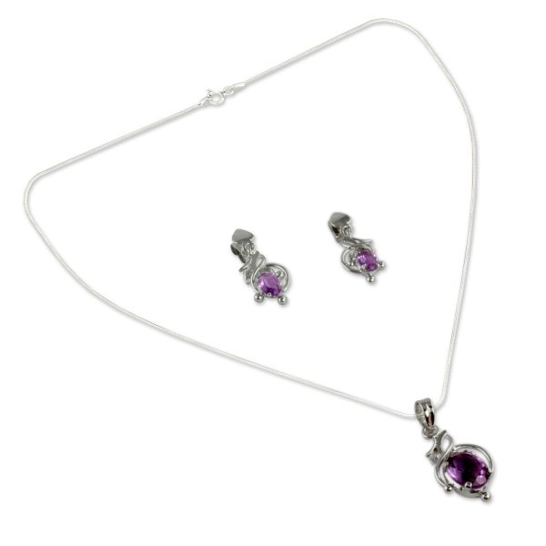 Wisteria Amethyst Jewelry Set Online now