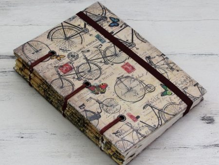 Vintage Bike Journeys Handmade Journal Online Hot Sale