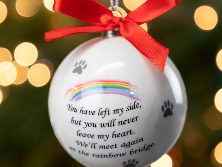 Until We Meet Again Rainbow Bridge & Paws Ornament on Sale