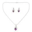 Wisteria Amethyst Jewelry Set Online now