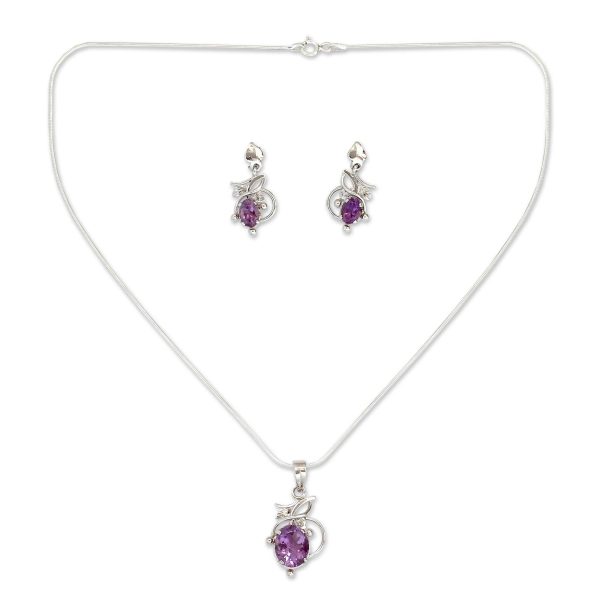 Wisteria Amethyst Jewelry Set Online now