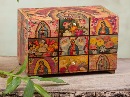 A Bouquet for My Guadalupe Catholic Wood Decorative Box For Discount