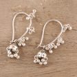 Music Silver Jhumki Style Jingle Bell Earrings Online Sale