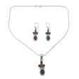 Sterling Silver & Garnet Jewelry Set Cheap