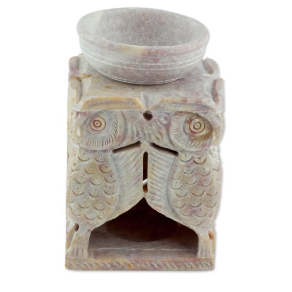 Agra Owls Soapstone Oil Warmer Online Hot Sale