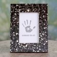 Midnight Memories Black Glass Mosaic Modern 4 x 6 Picture Frame Online Hot Sale