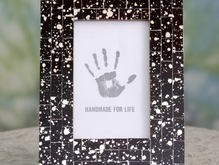 Midnight Memories Black Glass Mosaic Modern 4 x 6 Picture Frame Online Hot Sale