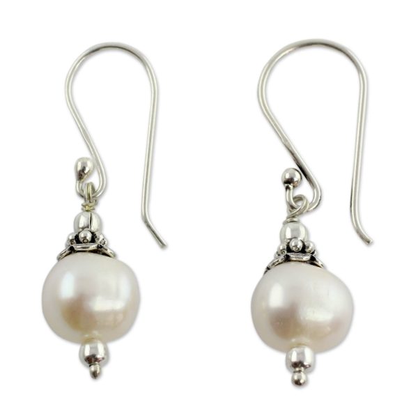 Mumbai Moonlight Pearl Dangle Earrings Discount