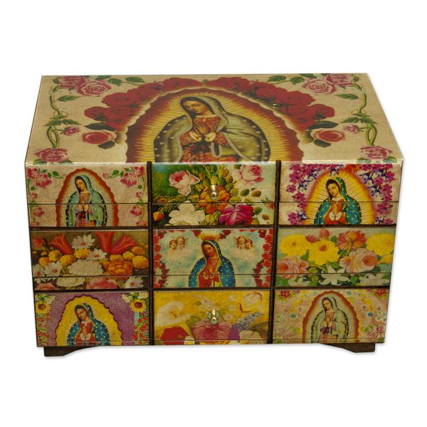 A Bouquet for My Guadalupe Catholic Wood Decorative Box For Discount