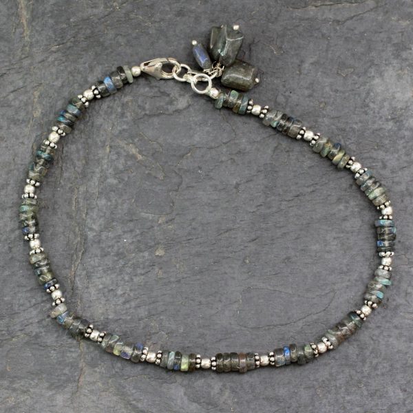 Mystical Inspiration Labradorite Beaded Anklet Sale