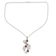 Nature s Gift Garnet Pearl Necklace For Cheap