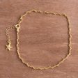 Moonlit Starfish 18k Gold Plated Sterling Silver Starfish Anklet from Peru Fashion