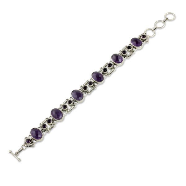 Royal Purple Amethyst Bracelet Cheap