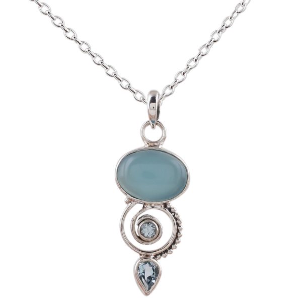 Sentimental Journey Multi-Gem Silver Necklace For Cheap