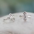 Sterling Silver Spiral Adjustable Toe Rings - Set of 2 Online now