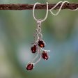 Scarlet Petals Sterling Silver Necklace Online now