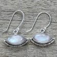 Protective Eyes Rainbow Moonstone Dangle Earrings Supply