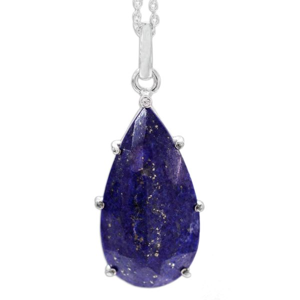 Royal Droplet Lapis Lazuli Pendant Necklace Sale