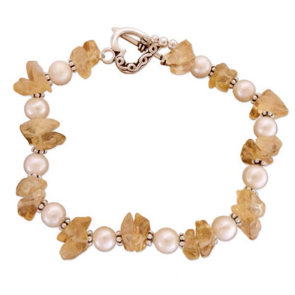 Summer Moon Citrine & Pearl Bracelet Online