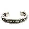 Strength of Celuk Modern Sterling Silver Cuff Bracelet Handcrafted in Bali Online Sale