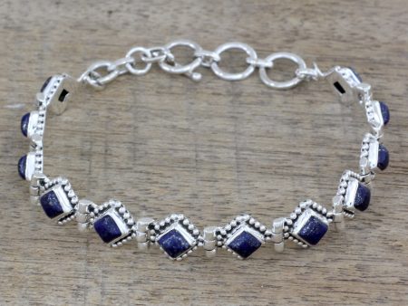 Lapis Lazuli & Sterling Silver Tennis Bracelet Supply