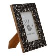 Midnight Memories Black Glass Mosaic Modern 4 x 6 Picture Frame Online Hot Sale