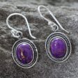 Purple Majesty Turquoise Dangle Earrings Online