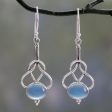 Positive Path Chalcedony Silver Dangle Earrings Discount