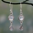 Shimmer Moonstone Sterling Silver Dangle Earrings Online Hot Sale