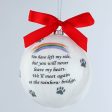 Until We Meet Again Rainbow Bridge & Paws Ornament on Sale