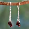 Sparkling Wine Garnet Earrings For Discount