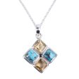 Sun Meets Sky Multi-Gem Pendant Necklace Online Hot Sale