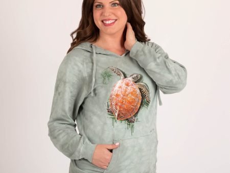 Turtle Tie-Dye Women s Pullover Hoodie Online Sale