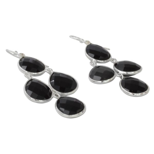 Midnight Chandelier Sterling Silver Earrings Sale