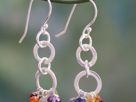 Radiance Multi-Gem Sterling Silver Earrings Hot on Sale