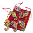 Seahorse Squardron Painted Ceramic Hanging Ornaments Cheap