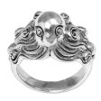 Octopus of the Deep Sterling Silver Ring Discount