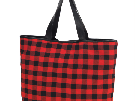 Red Buffalo Check Ally Tote For Discount