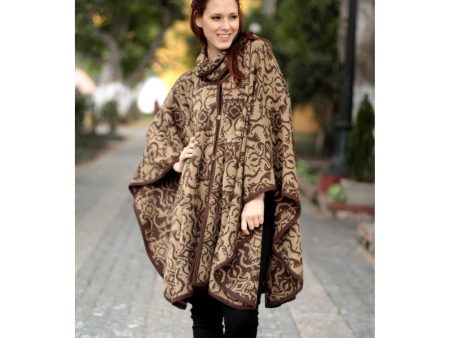 Nazca Flora Alpaca Blend Ruana Poncho Online Hot Sale